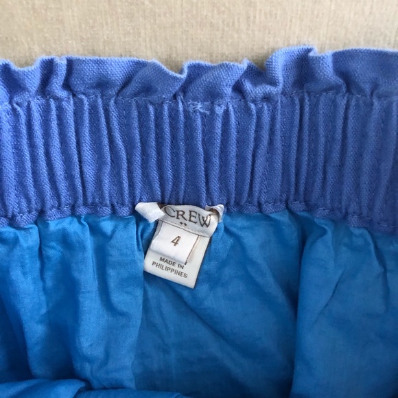 Blue jcrew mini skirt. Perfect condition. Size 4. - Picture 2 of 3